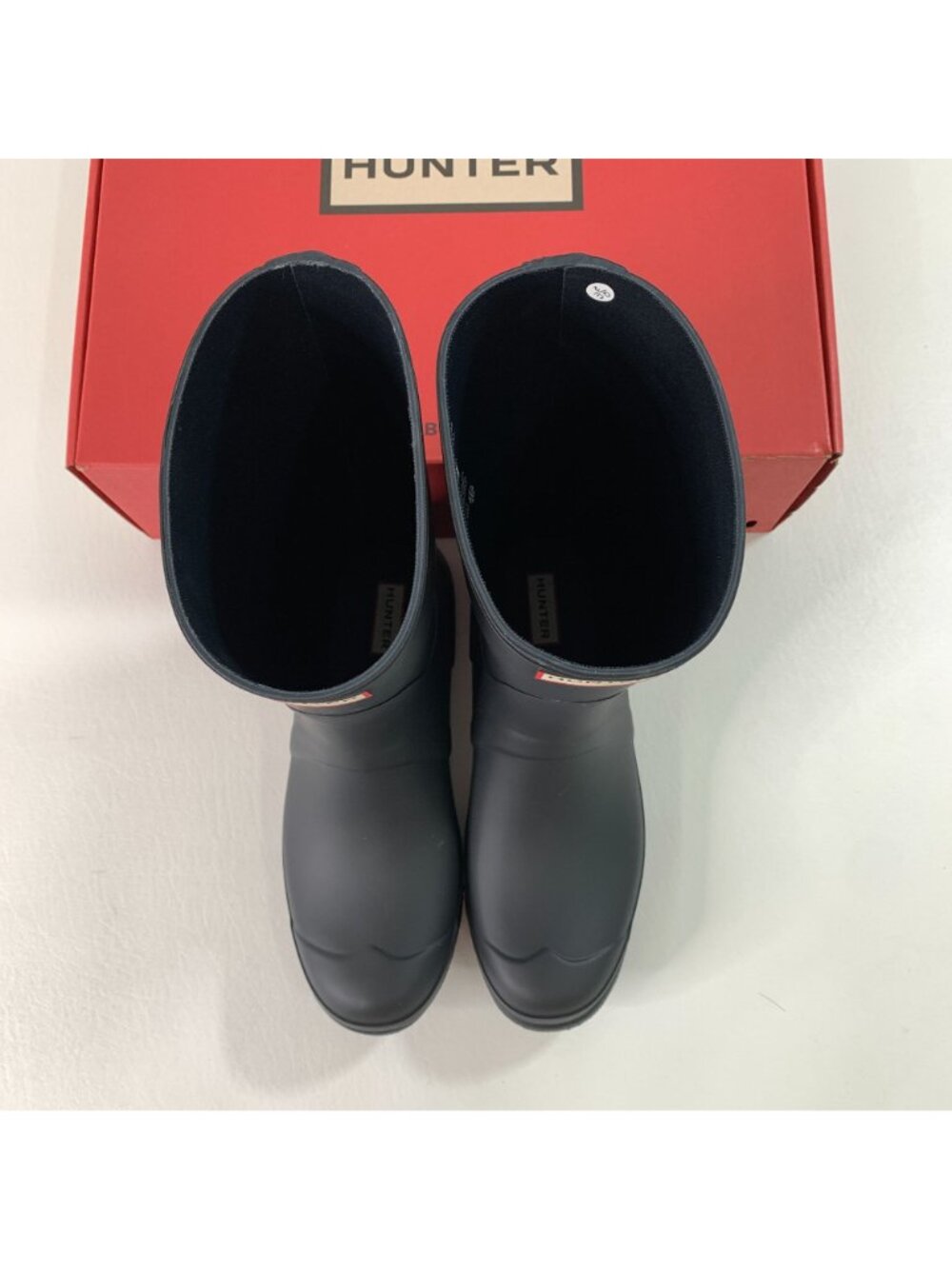 Hunter Womens Short Rain Boots Black Size 10 Waterproof Adjustable Strap - Picture 5 of 8